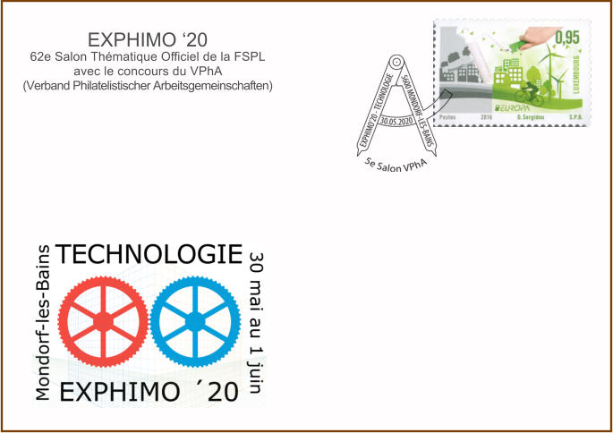 EXPHIMO ‘20 62e Salon Thématique Oﬃciel de la FSPL avec le concours du VPhA (Verband Philatelistischer Arbeitsgemeinschaften)